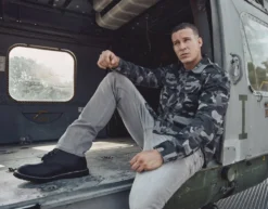 Brandit Vintage - kauluspaita, Grey camo