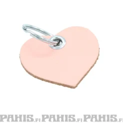 Bullet69 Baby Pink Heart - Nahka avaimenperä
