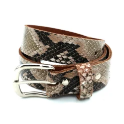 Bullet69 Brown Snakeskin - Nahkavyö