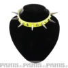 Bullet 69- Choker, Medium Cones Fluorescent Yellow