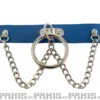 Bullet 69- Choker, Ring and chain Blue