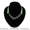 Bullet 69Double Hanging Chain - Choker, Fluorescent Green