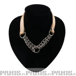 Bullet 69Double Hanging Chain - Choker, Beige