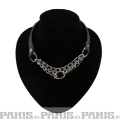 Bullet 69Double Hanging Chain - Choker, Black