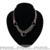 Bullet 69Double Hanging Chain - Choker, Burgandy