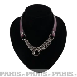 Bullet 69Double Hanging Chain - Choker, Burgandy