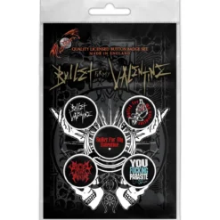 Bullet For My Valentine: Logo - Pinssi setti 5kpl