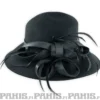 Bullet69 Hattu - Black felt with bow and feathers