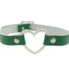 Bullet 69heart fitting - Choker, green