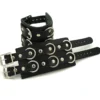 Bullet69 4 Leather strips with metal rings - Niittiranneke