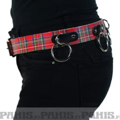 Bullet69 Medium rings tartan - Nahkavyö