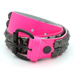 Bullet69 2row black pyramid pink - Niittivyö