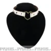 Bullet 69Row Conical with Heart - Choker, Cream