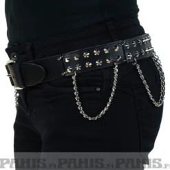 Bullet69 2row joint with chain and conical - Nahkavyö