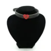 Bullet 691row red heart - Choker