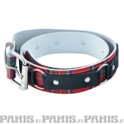 Bullet69 small rings tartan - Nahkavyö