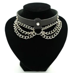 Bullet 69triple chains small ring - Choker