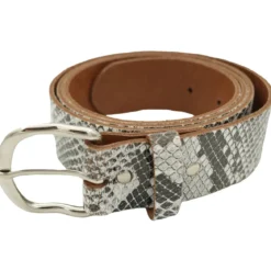 Bullet69 White snakeskin pattern - Vyö