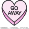 Candy Heart Go Away - kangasmerkki