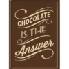 Chocolate Is The Answer- Postikortti