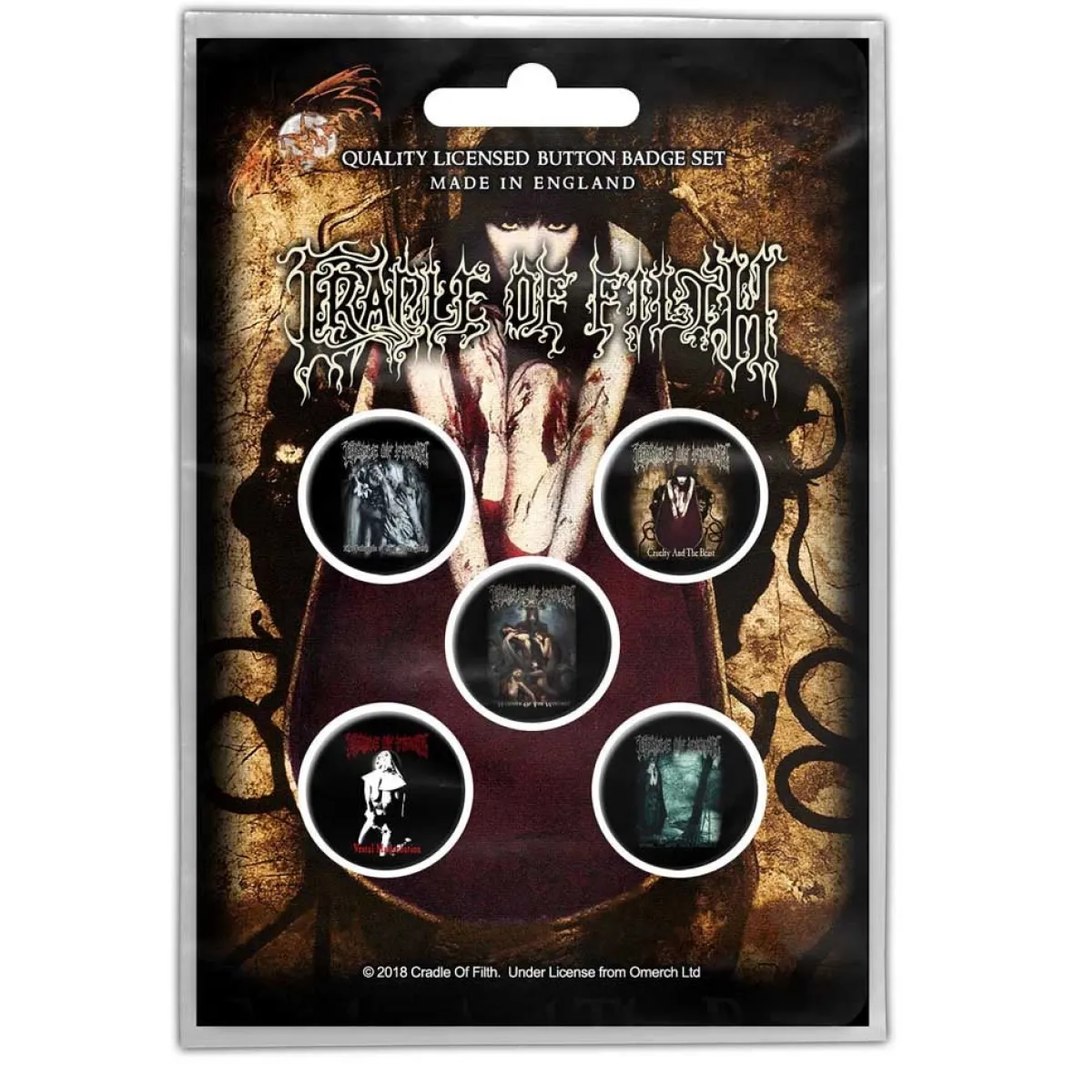 Cradle of Filth - Pinssi setti 5kpl