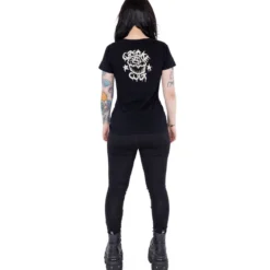 Cupcake Cult Midnight Kitty - Lady fit T-paita