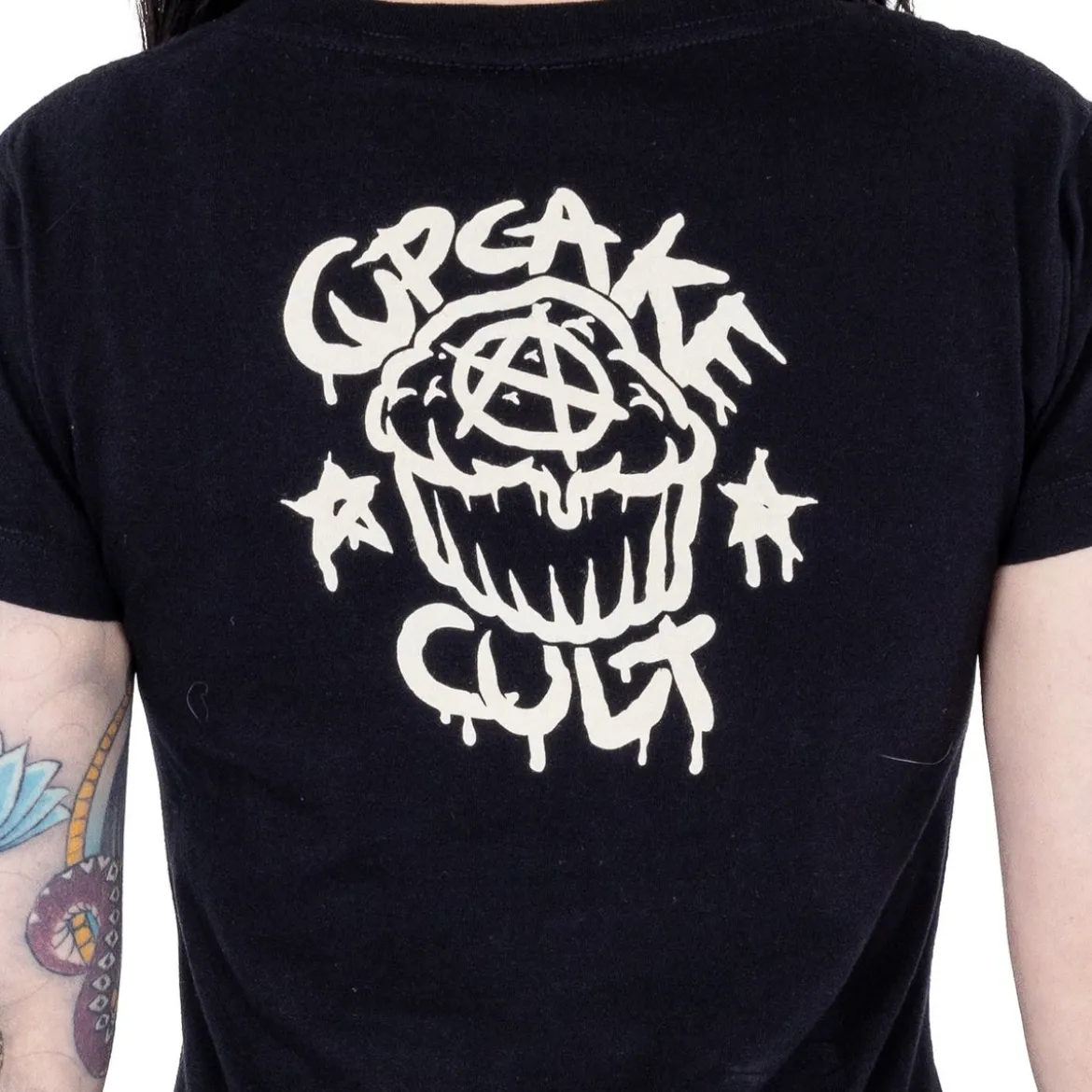 Cupcake Cult Midnight Kitty - Lady fit T-paita