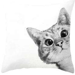 Curious Cat - Koristetyynynpäällinen