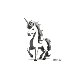 Cute unicorn - pieni siirtotatuointi