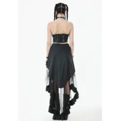 Dark in Love Beltet PU Corset - Toppi