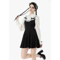 Dark In Love Dolly Lolita Ribbon - Mekko