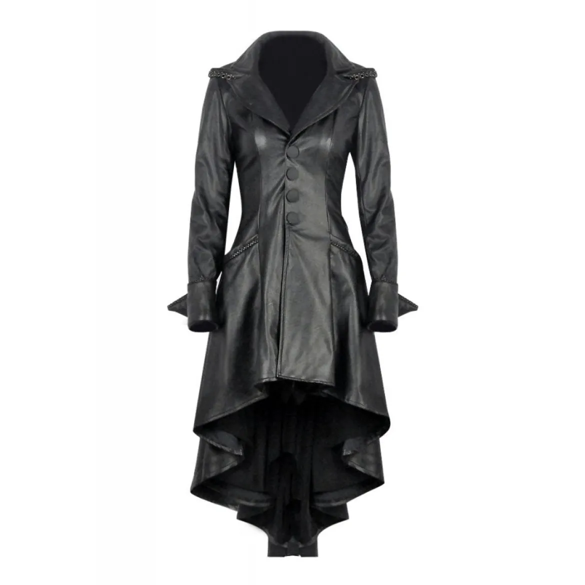 Dark In Love Gothic Dovetail - Keinonahkatakki