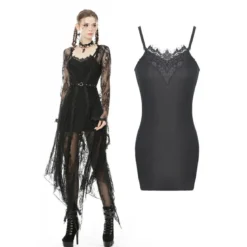 Dark In Love Gothic Halter Slim - Mekko