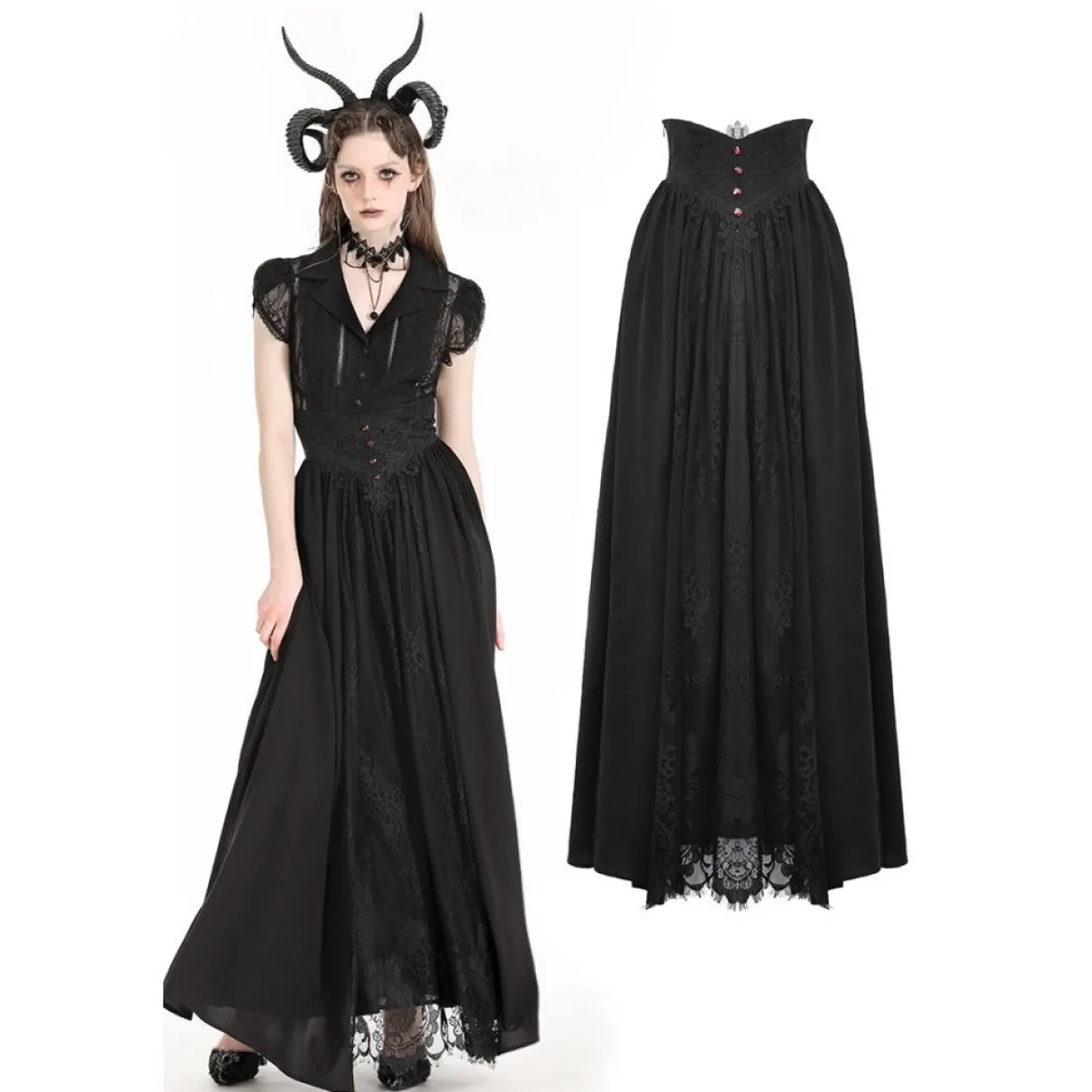 Dark in Love Gothic Heart - Maksihame