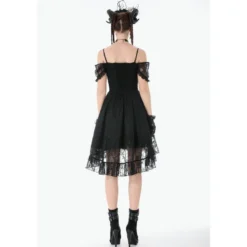 Dark In Love Gothic Lace Layered High-low - Mekko