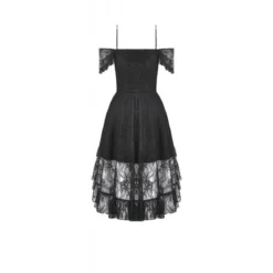 Dark In Love Gothic Lace Layered High-low - Mekko