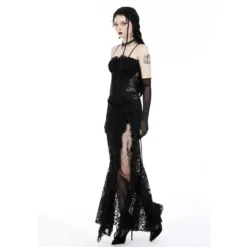 Dark In Love Gothic Lace See-trough waist - Mekko
