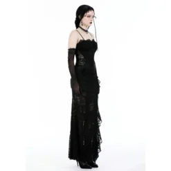 Dark In Love Gothic Lace See-trough waist - Mekko