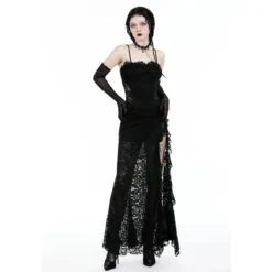 Dark In Love Gothic Lace See-trough waist - Mekko