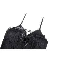 Dark In Love Gothic Low Neckline Dovetail - Mekko