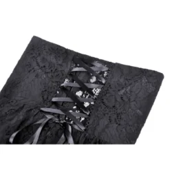 Dark In Love Gothic Low Neckline Dovetail - Mekko