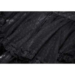 Dark In Love Gothic Low Neckline Dovetail - Mekko