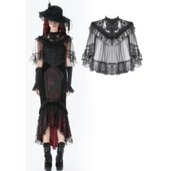 Dark In Love Lace Mesh Patchwork - Viitta