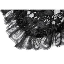 Dark In Love Lace Mesh Patchwork - Viitta