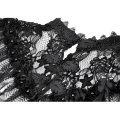 Dark In Love Lace Mesh Patchwork - Viitta