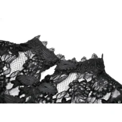 Dark In Love Lace Mesh Patchwork - Viitta