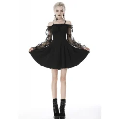 Dark In Love Off Shoulder Lace Sleeves - Mekko