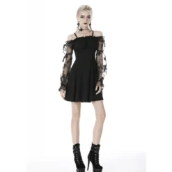 Dark In Love Off Shoulder Lace Sleeves - Mekko