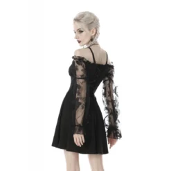 Dark In Love Off Shoulder Lace Sleeves - Mekko