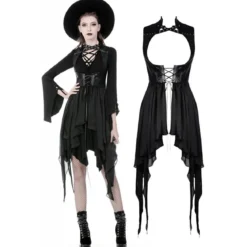 Dark In Love Punk Asymmetric Chiffon – Liivi